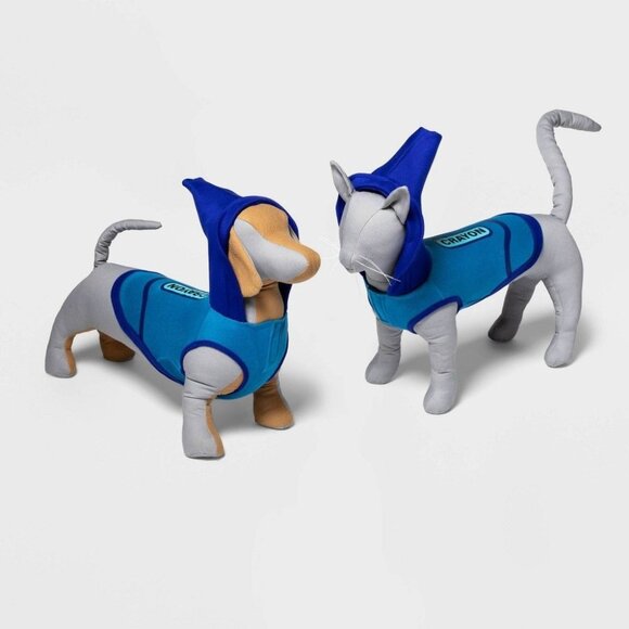 Hyde & EEK! Boutique Halloween Collection Hoodie Dog and Cat Costume Blue S - Picture 1 of 3